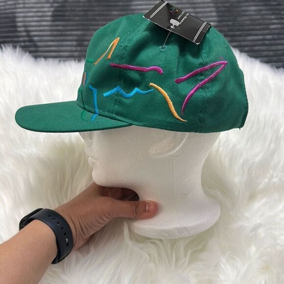 Vintage Greg Norman "The Shark" Adjustable Green Hat Cap NWT - Picture 4 of 11